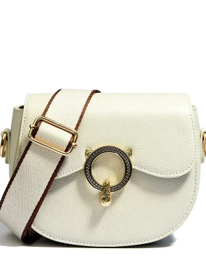 Designer Luxury Shoulder Strap  Cowhide  Belt Handbag