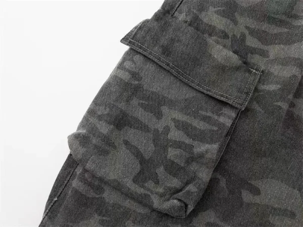 American-style camouflage loose wide-leg Hip-Hop pants