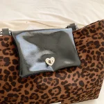 Big Size Leopards Pattern Women Handbag