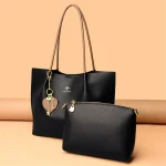 Leisure Soft Leather Large Capacity Shopping Shoulder Bags