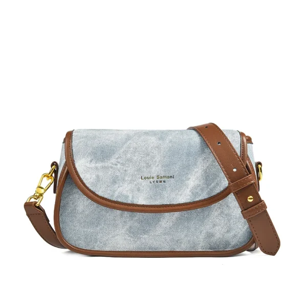 large Capacity Denim Casual Crossbody Bag