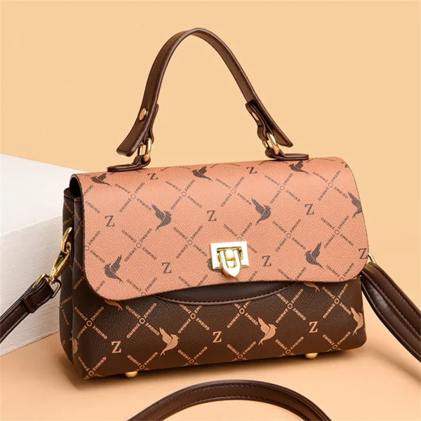 High Quality Leather Luxury Shoulder Handbags Square Messenger Bag