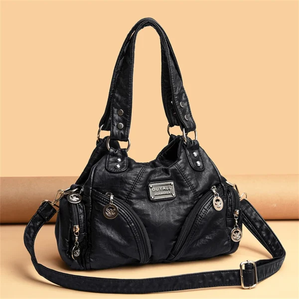 Luxury Vintage Designer Soft Leather Shoulder Top-handle Bags