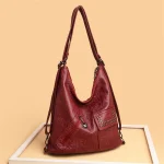 Vintage Style Soft Leather Large Capacity Shoulder Bag