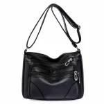 Retro Solid Color PU Leather Women's Exquisite Shopping Bag