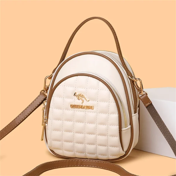 Elegant Soft Leather  Designer Crossbody Bag