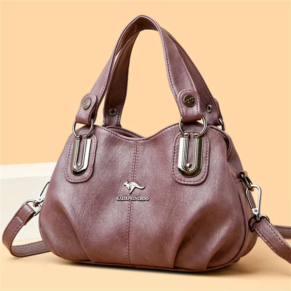 3 Layers Large Capacity High Quality Designer Soft Leather Handbag