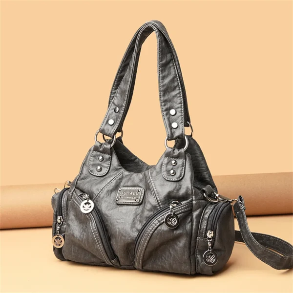 Luxury Vintage Designer Soft Leather Shoulder Top-handle Bags