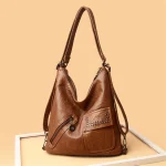 Vintage Style Soft Leather Large Capacity Shoulder Bag