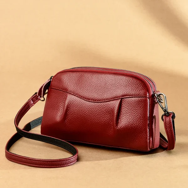 100% cowhide Luxury Genuine Leather Handbag