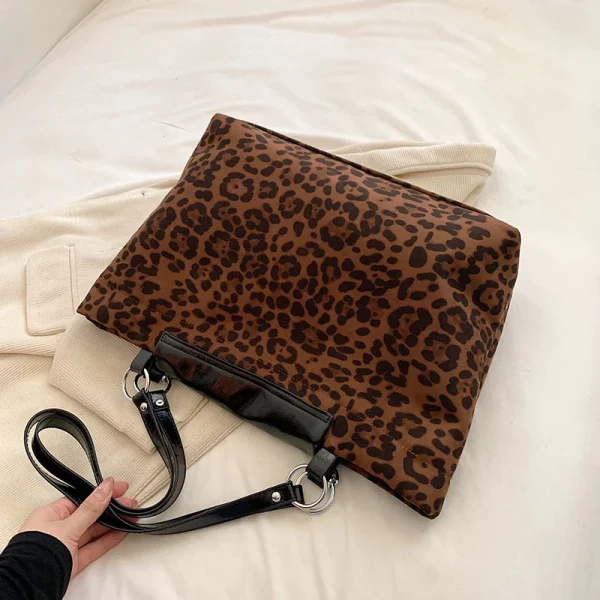 Big Size Leopards Pattern Women Handbag