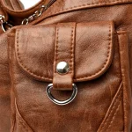 Designer 3 In 1 Vintage Leather Rucksack Backpack