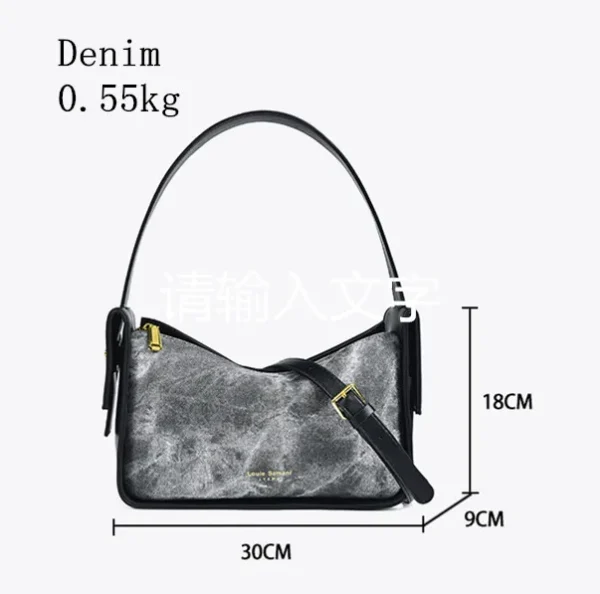 large capacity Denim Simple Handbags Wallet bag