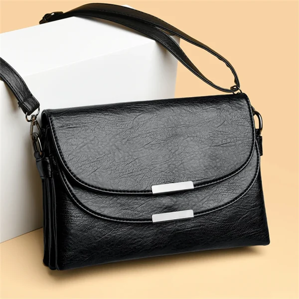 High Quality Luxury Designer  Leather Solid Crossbody Sac