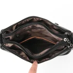 100% cowhide Small Shoulder Vintage Genuine Leather Crossbody Bag