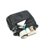 High Quality PU Leather High capacity hasp Shoulder Messenger Bag