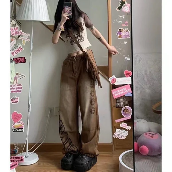 Vintage Hip Hop Low Rise Fairy Grunge Baggy Jeans