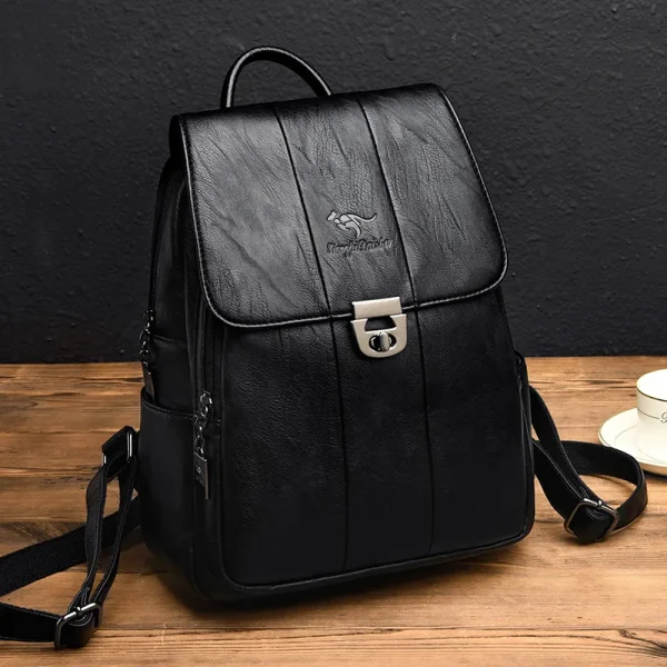 High Capacity Soft Leather School Bags for Teenage