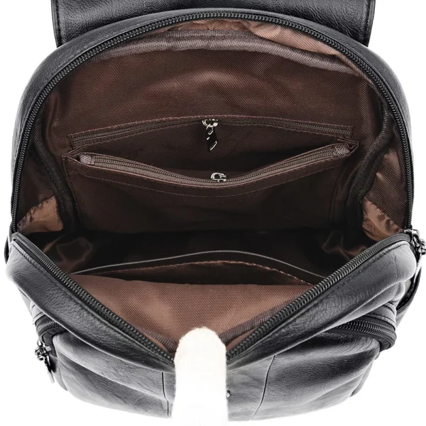 High Capacity Soft Leather School Bags for Teenage