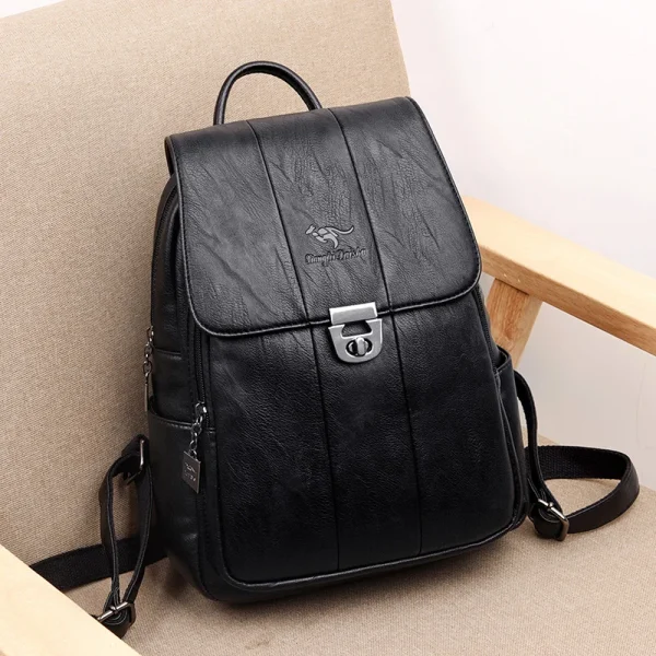 High Capacity Soft Leather School Bags for Teenage