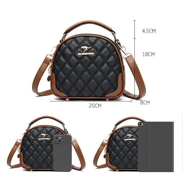 High Quality luxury designer PU Leather Small Crossbody bag