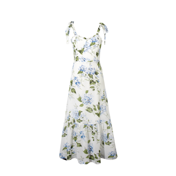 Women's Spring Printing Slim Slimming Maxi Dress