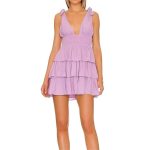 Women's Spring Clothing Casual Purple Layered  Dress