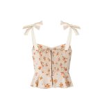 Women's Spring French Sexy Beige Bottom Small Floral