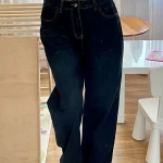 Vintage Women Wide Leg Jeans Harajuku Baggy Denim Trousers Oversized photo review