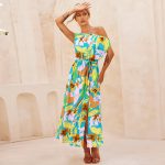 Women's Spring Summer Elegant Slim Printed Dress