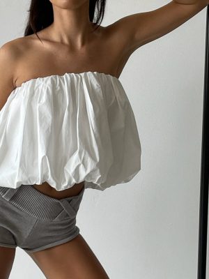 Women's Clothing Summer Solid Color Two Way Tube Top Skirt