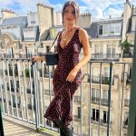 Women's Clothing French Retro V Neck Sleeveless  Dress