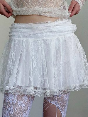 Women's French Sexy High  All Matching Girlish Pleated Skirt