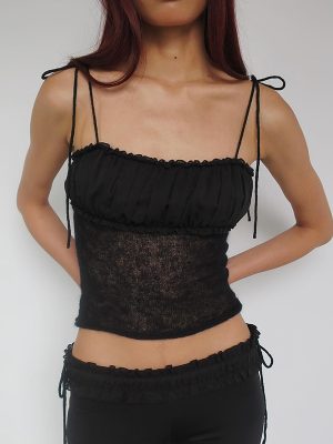 Women's Elastic Knitted Sexy Top