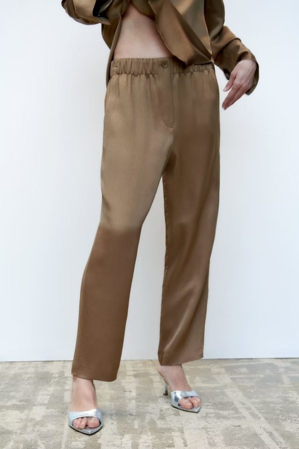 Women's Wide Leg Pants Casual Straight Trousers