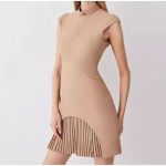 Women's Spring  Clothing Solid Color Dress Mini Dress