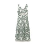 Women's Bow Tie Hollow Out Cutout Embroidery Exposed Cropped Backless Sexy Dress