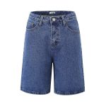 Women's Denim Shorts Straight Solid Color Women Loose Casual Shorts