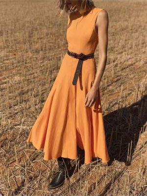 Women's Summer Wide Swing Midi Dress