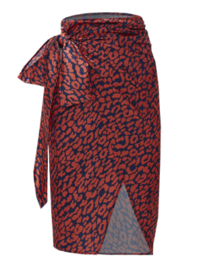Women's High Waist Lace up Skirt Irregular Asymmetric Slit Cami Skirt