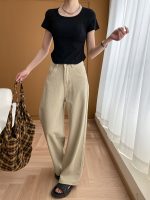 Women's  Distressed Wide Leg Mopping Jeans Slimming Early Spring