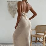 Women's  Straps Stitching Dress Maxi Dress Women