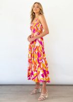 Women's Slim Wide Hem Printed Vacation Sundress