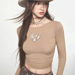 Women's Solid Color Cropped Top Women Clothing Autumn Item
