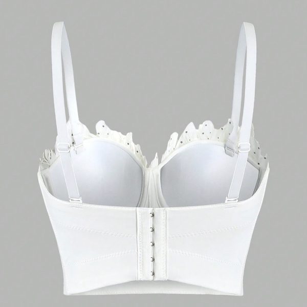 Women's Crystals Boning Corset Bra Outer Wear Women Stage Bar Sexy Vest Sling