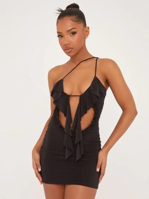 Women's Sexy Cutout Lace Backless Dress