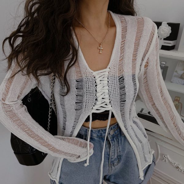 Women's  Loose Long Sleeve Knitted Sweater