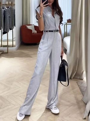 Women's Top Loose Trousers Two Piece Set