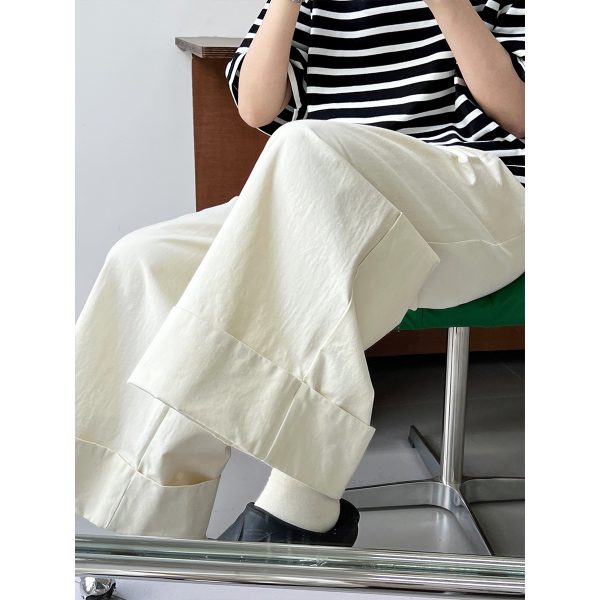 Women's  Slim Fit Casual Curling Wide Leg Pants