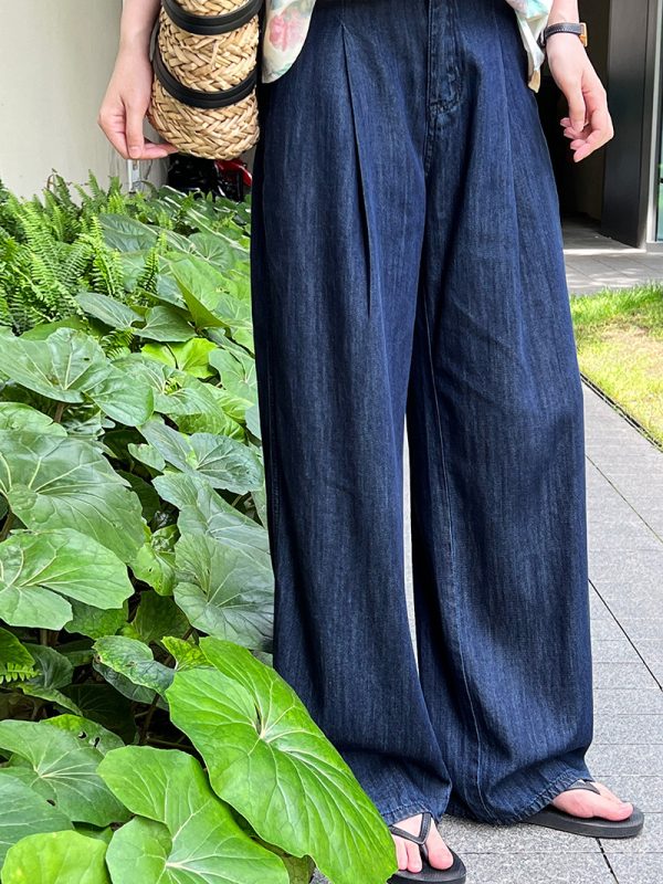 Women's Summer Breathable Cool High Waist Wide Leg Mopping Casual Pants